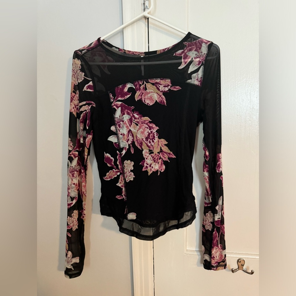 Free people mesh top